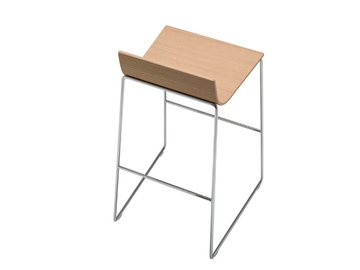 LINEAL BQ0590/BQ0600 - Stackable sled base stool by Andreu World - view 3